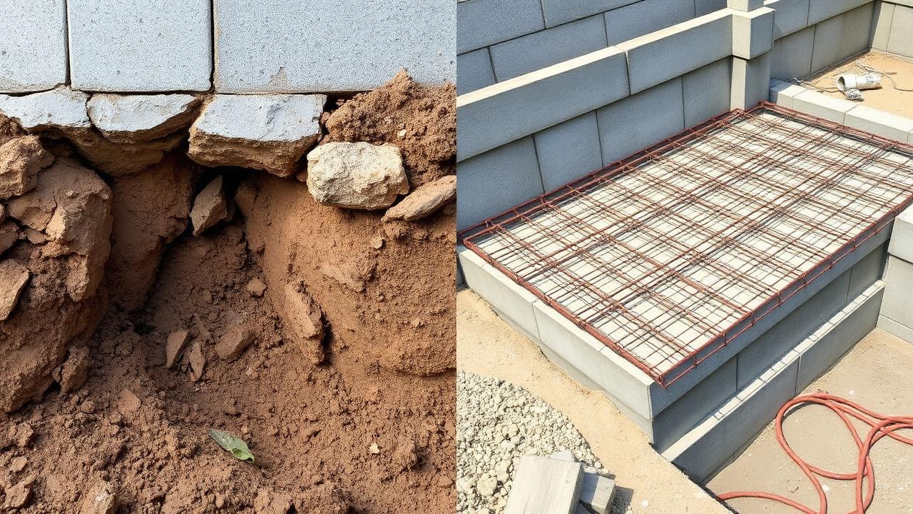 Antes e depois — Fundação