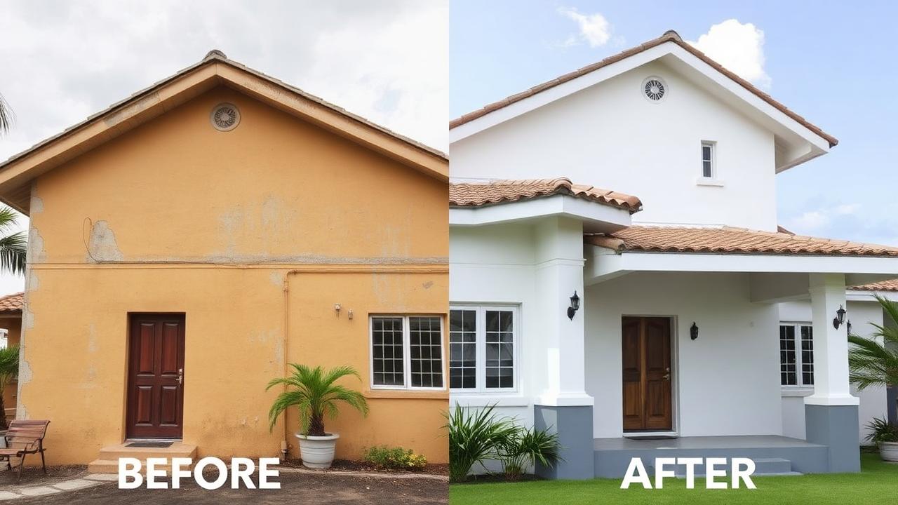 Antes e depois — Pintura